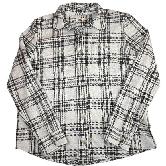 Faherty Legend Sweater Shirt Snowonder Plaid Medium - Picture 14 of 15